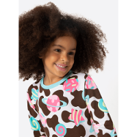 Pijama Manga Longa Menina Vaca Chocolate - 2