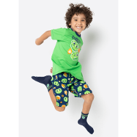 Pijama Manga Curta Menino Dragão Camping - 1