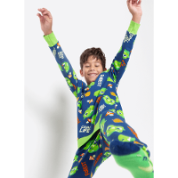 Pijama Manga Longa Ultra Visco Menino Dragão Camping - 5