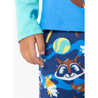 Pijama Manga Longa Viscolycra Menino Guaxinim Chocolate - 1