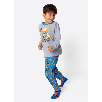 Pijama Manga Longa Algodão Menino Gorila Racing