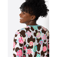 Pijama Manga Longa Ultra Visco Feminino Vaca Chocolate - 3