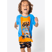 Pijama Manga Curta Viscolycra Menino Gorila Racing - 1