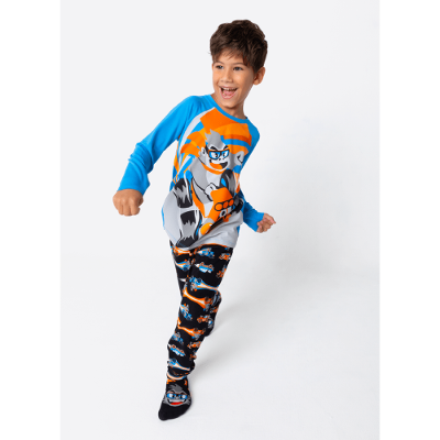 Pijama Manga Longa Viscolycra Menino Gorila Racing