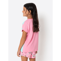 Pijama Manga Curta Viscolycra Menina Vaca Chocolate - 3