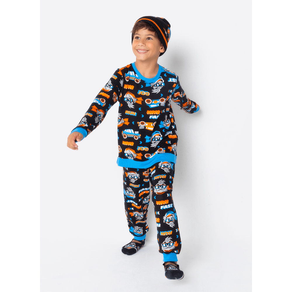 Pijama Manga Longa Ultra Visco Menino Gorila Racing - 2