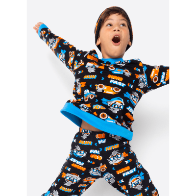 Pijama Manga Longa Ultra Visco Menino Gorila Racing