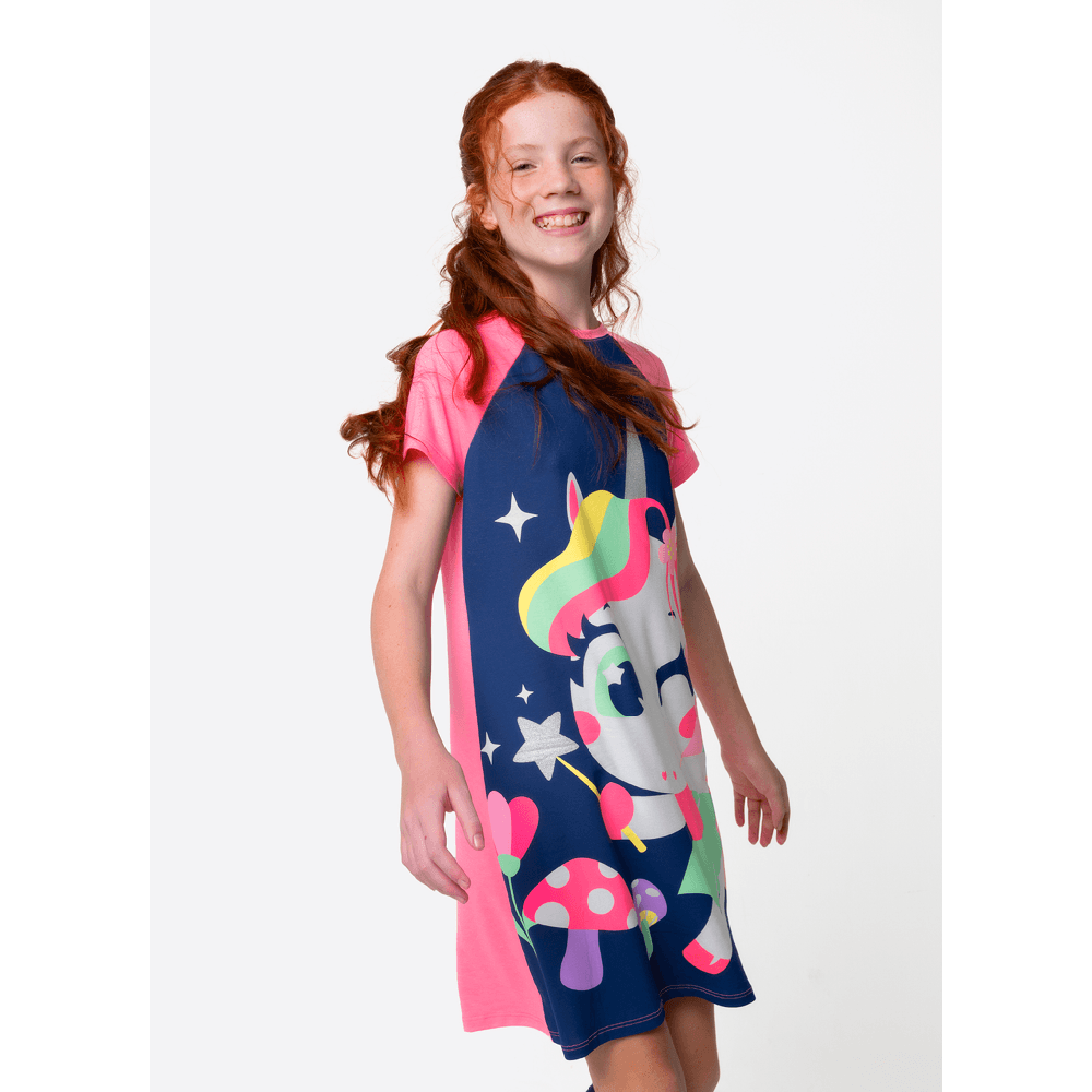 Camisola Manga Curta Menina Teen Unicórnio Encantado - 3