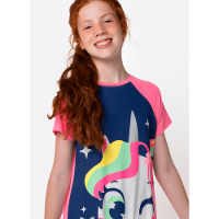 Camisola Manga Curta Menina Teen Unicórnio Encantado - 2