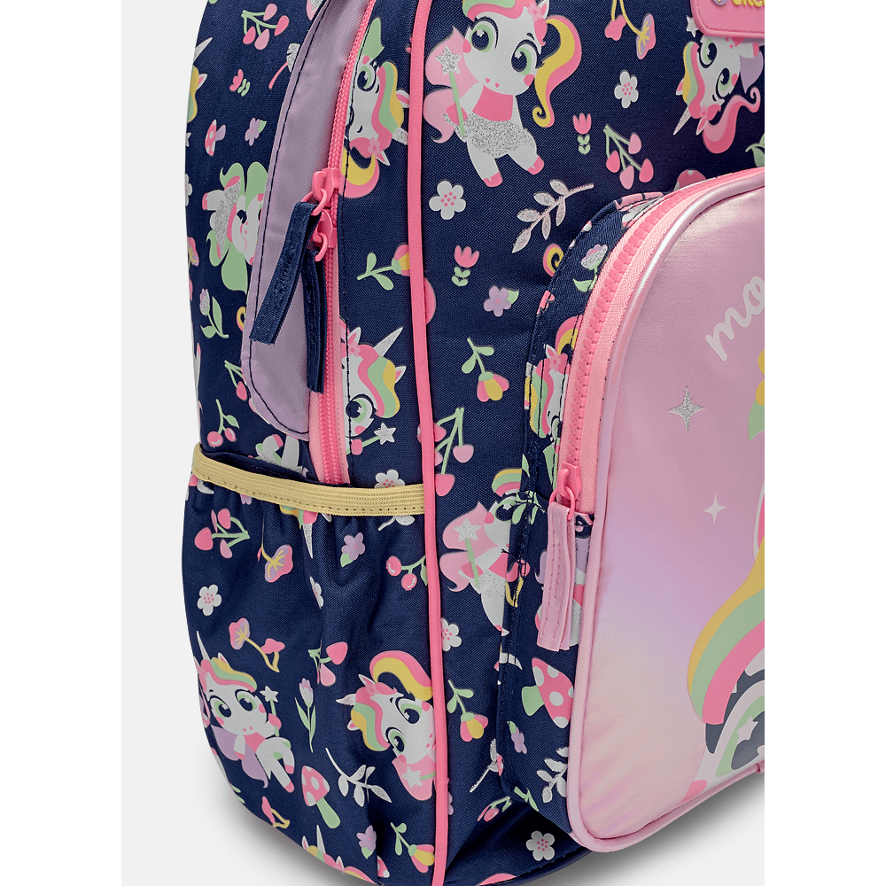 Mochila com Rodinha Pequena Unicórnio Encantado - 3