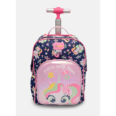 Mochila com Rodinha Pequena Unicórnio Encantado