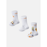 Kit com 3 Meias Soquete Bebê Menino Hipopótamo - 3