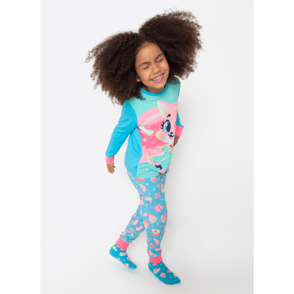 Pijama Manga Longa Viscolycra Menina Raposa Confeiteira - 1