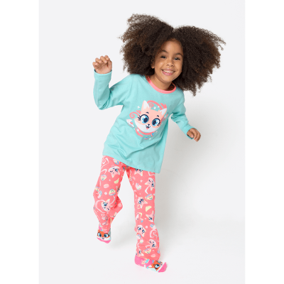 Pijama Manga Longa Algodão Menina Raposa Confeiteira