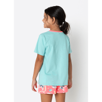 Pijama Manga Curta Algodão Menina Raposa Confeiteira - 4