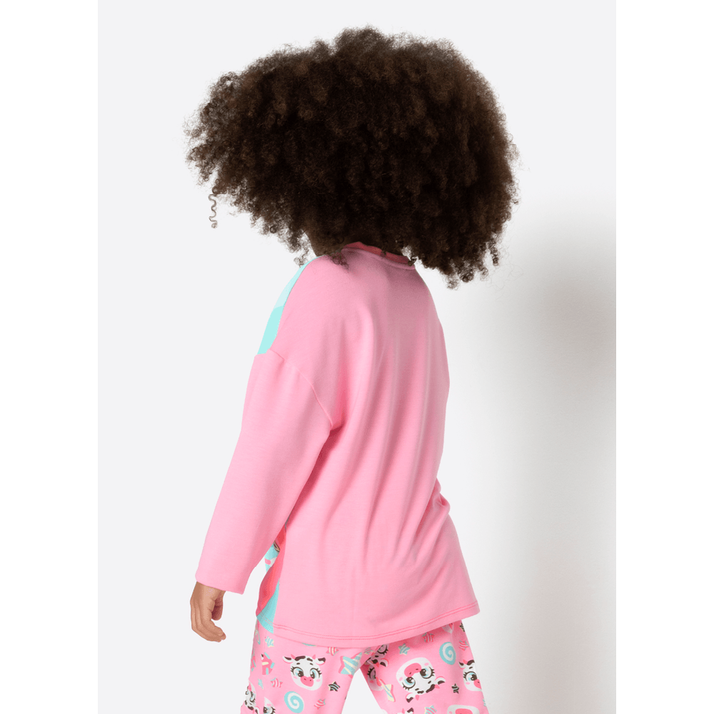 Pijama Manga Longa Viscolycra Menina Vaca Chocolate - 4