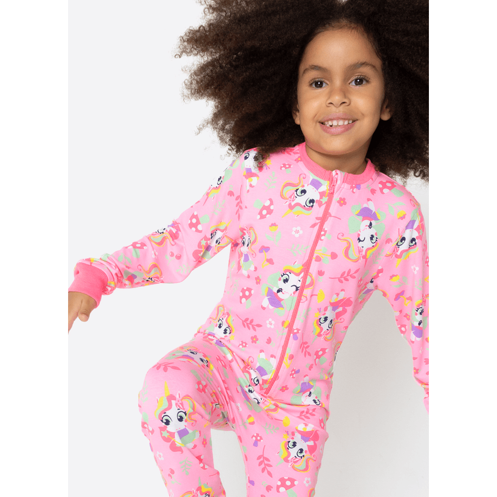 Macacão Manga Longa Menina Unicórnio Encantado - 2