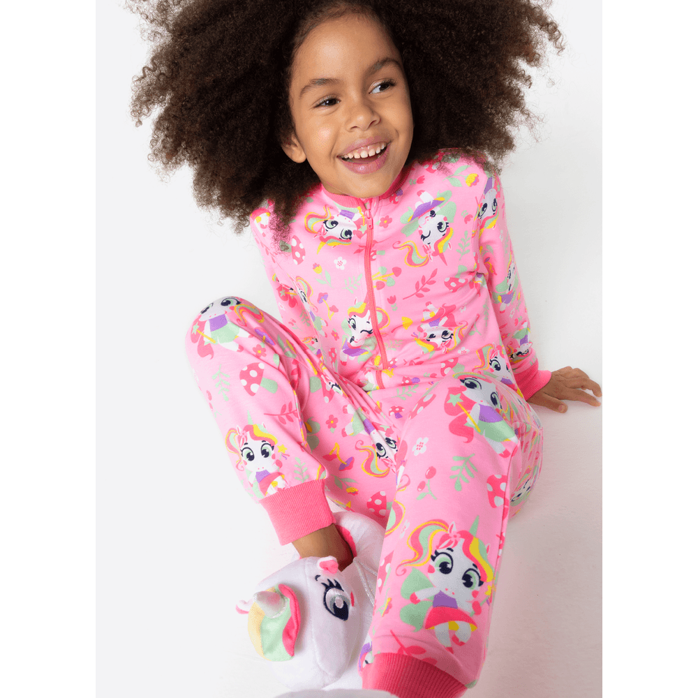 Macacão Manga Longa Menina Unicórnio Encantado - 3