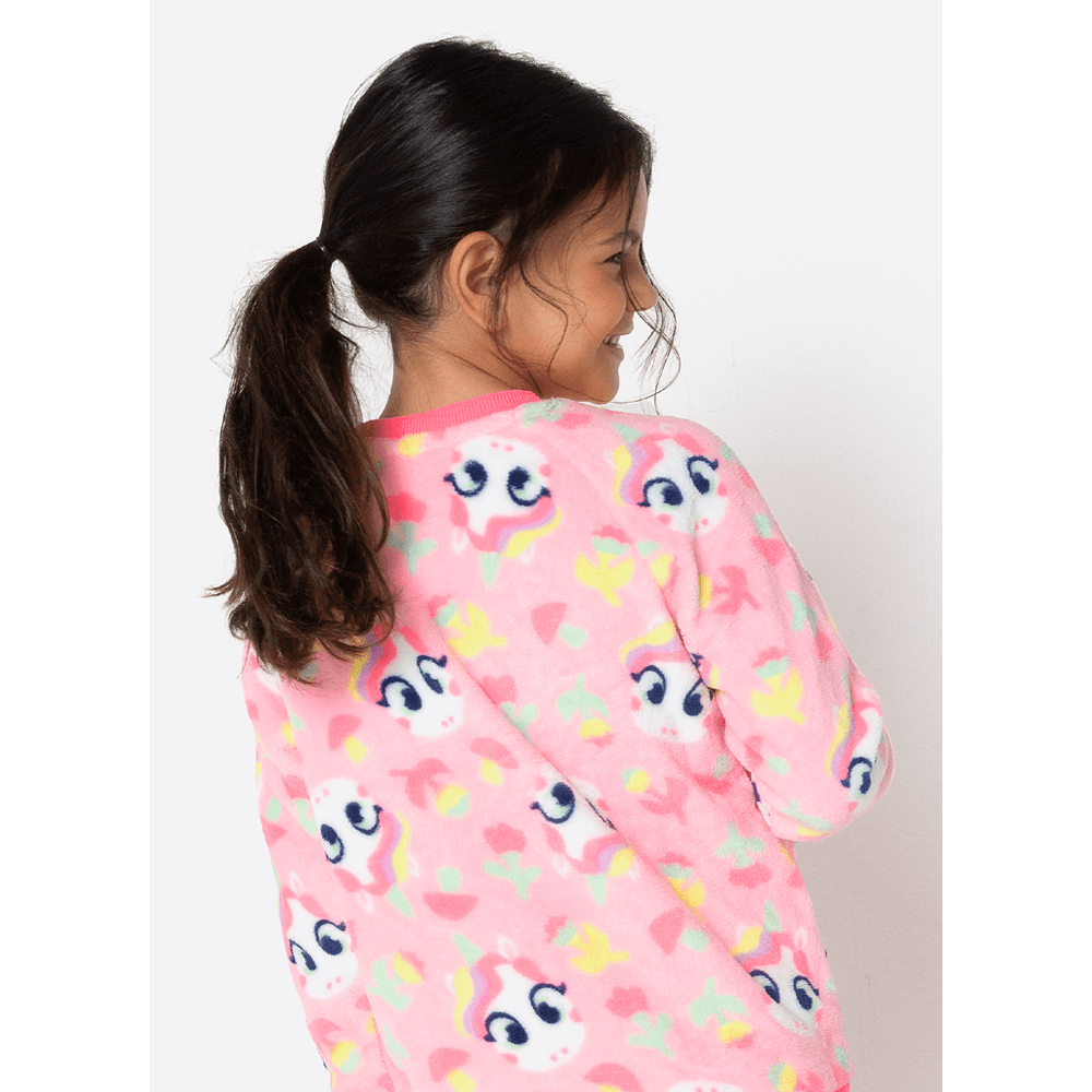 Pijama Manga Longa Soft Menina Unicórnio Encantado - 4