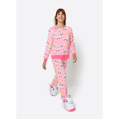 Pijama Manga Longa Soft Feminino Unicórnio Encantado