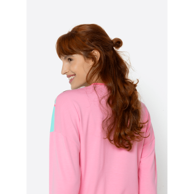 Pijama Manga Longa Viscolycra Feminino Vaca Chocolate