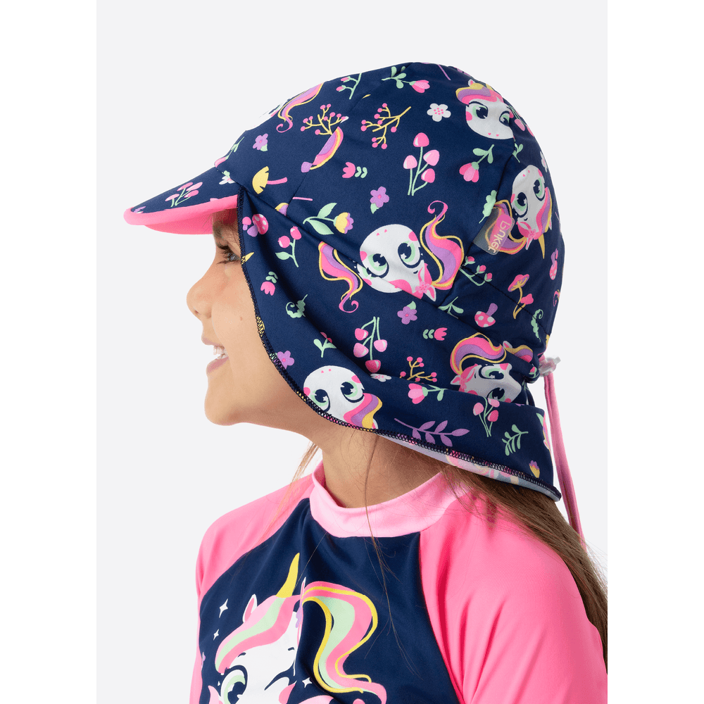 Chapéu Com Proteção Solar Menina Unicórnio Encantado - 3