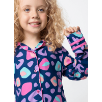Pijama Manga Longa Viscose Menina Onça - 2