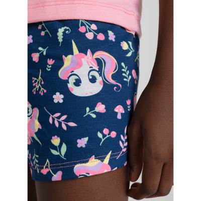 Pijama Manga Curta Menina Teen Unicórnio Encantado