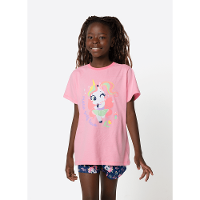 Pijama Manga Curta Menina Teen Unicórnio Encantado - 1