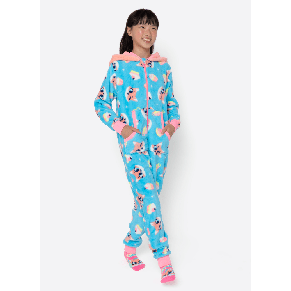 Macacão Manga Longa Soft Menina Teen Raposa Confeiteira - 1