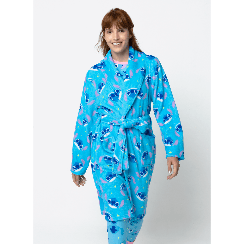 Roupão Manga Longa Soft Feminino Stitch - 3