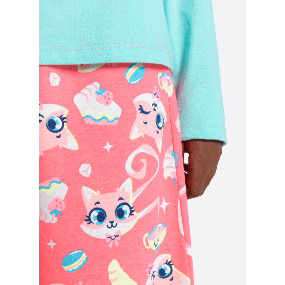 Pijama Manga Longa Algodão Menina Teen Raposa Confeiteira - 4