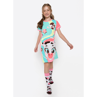 Camisola Manga Curta Viscolycra Menina Teen Vaca Chocolate - 1