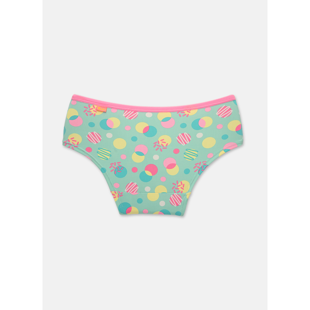 Calcinha Caleçon Microfibra Menina Teen Vaca Chocolate - 2