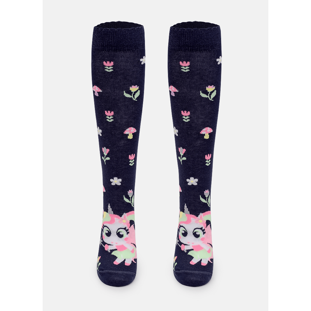 Meia Cano 3/4 Feminina Unicórnio Encantado - 1