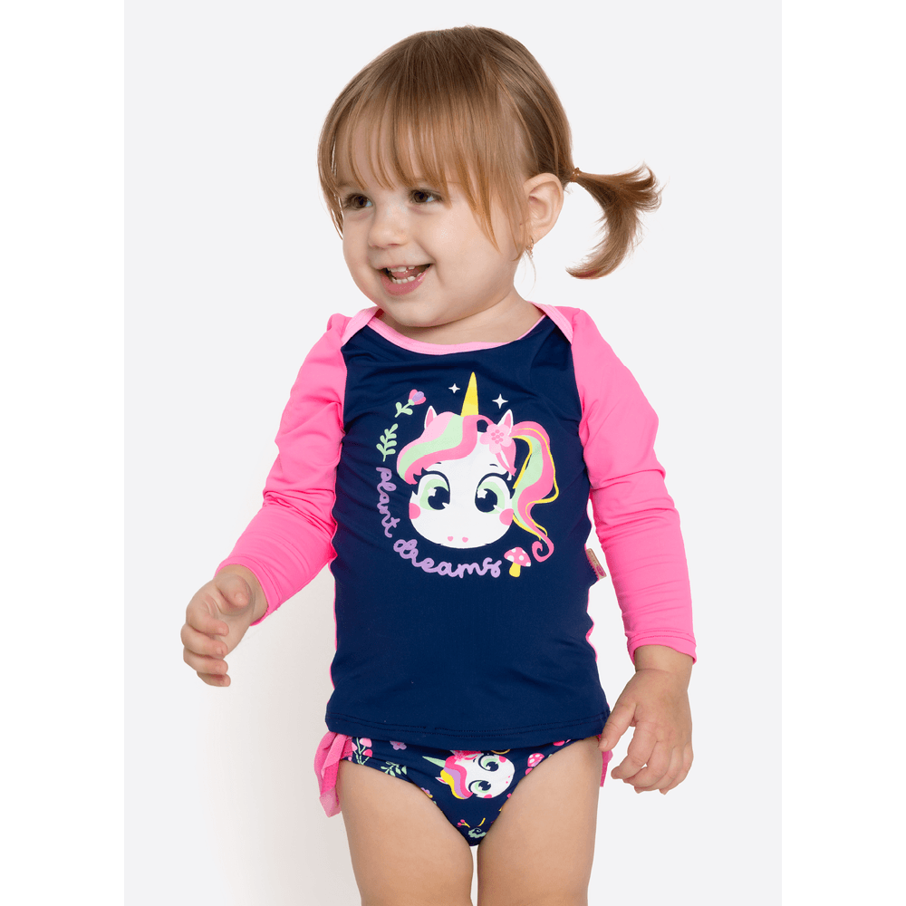 Conjunto Camiseta e Calcinha Bebê Menina Unicórnio Encantado - 2