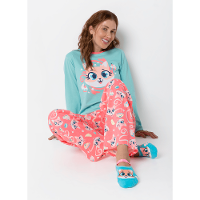 Pijama Manga Longa Algodão Feminino Raposa Confeiteira - 2