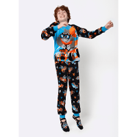 Pijama Manga Longa Soft Menino Teen Gorila Racing - 1