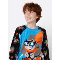 Pijama Manga Longa Soft Menino Teen Gorila Racing - 2