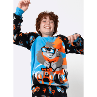 Pijama Manga Longa Soft Menino Teen Gorila Racing - 3