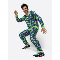 Pijama Manga Longa Ultra Visco Masculino Dragão Camping - 1