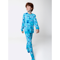 Pijama Manga Longa Ultra Visco Menino Teen Stitch - 1