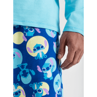 Pijama Manga Longa Algodão Masculino Stitch - 3