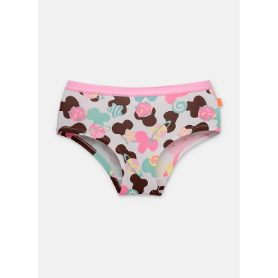 Calcinha Caleçon Algodão Feminina Vaca Chocolate