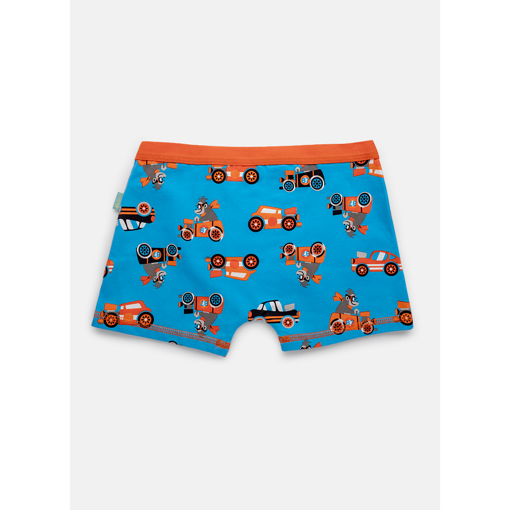 Cueca Boxer Algodão Menino Teen Gorila Racing - 2