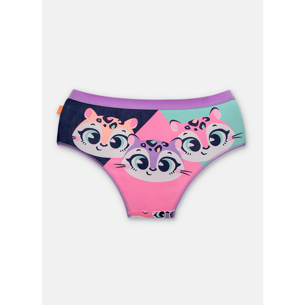 Calcinha Boneca Algodão Feminina Onça - 2