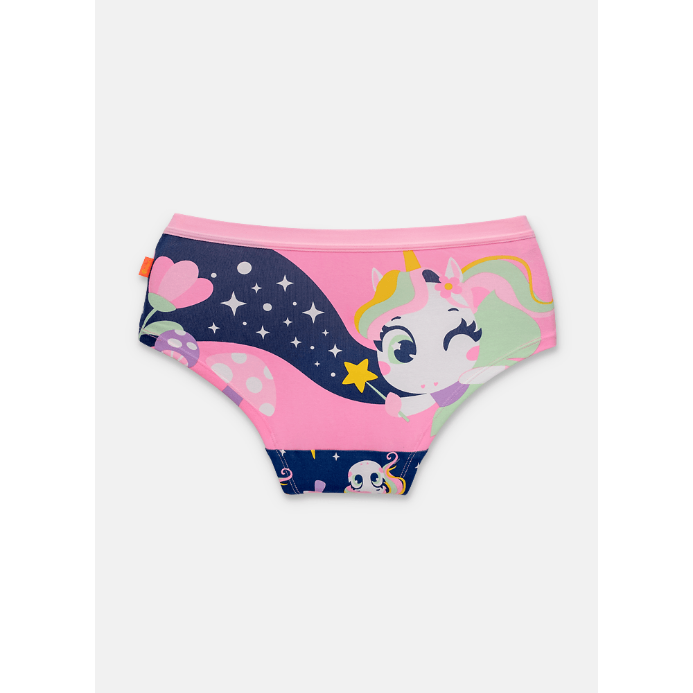 Calcinha Caleçon Algodão Feminina Unicórnio Encantado - 2