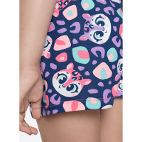 Pijama Manga Curta Menina Onça - 4