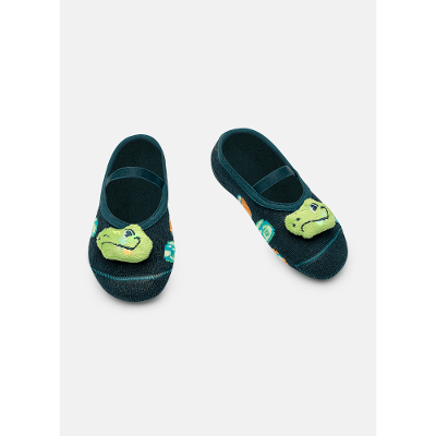 Meia Sapatilha Bebê Menino com Aplique de Led Dino Miami