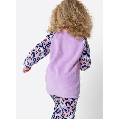 Pijama Manga Longa Soft Menina Onça